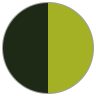 Metallic Dark Green-Lime Green (Matt)