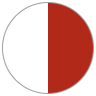 White Grey - Metallic Red (Gloss)