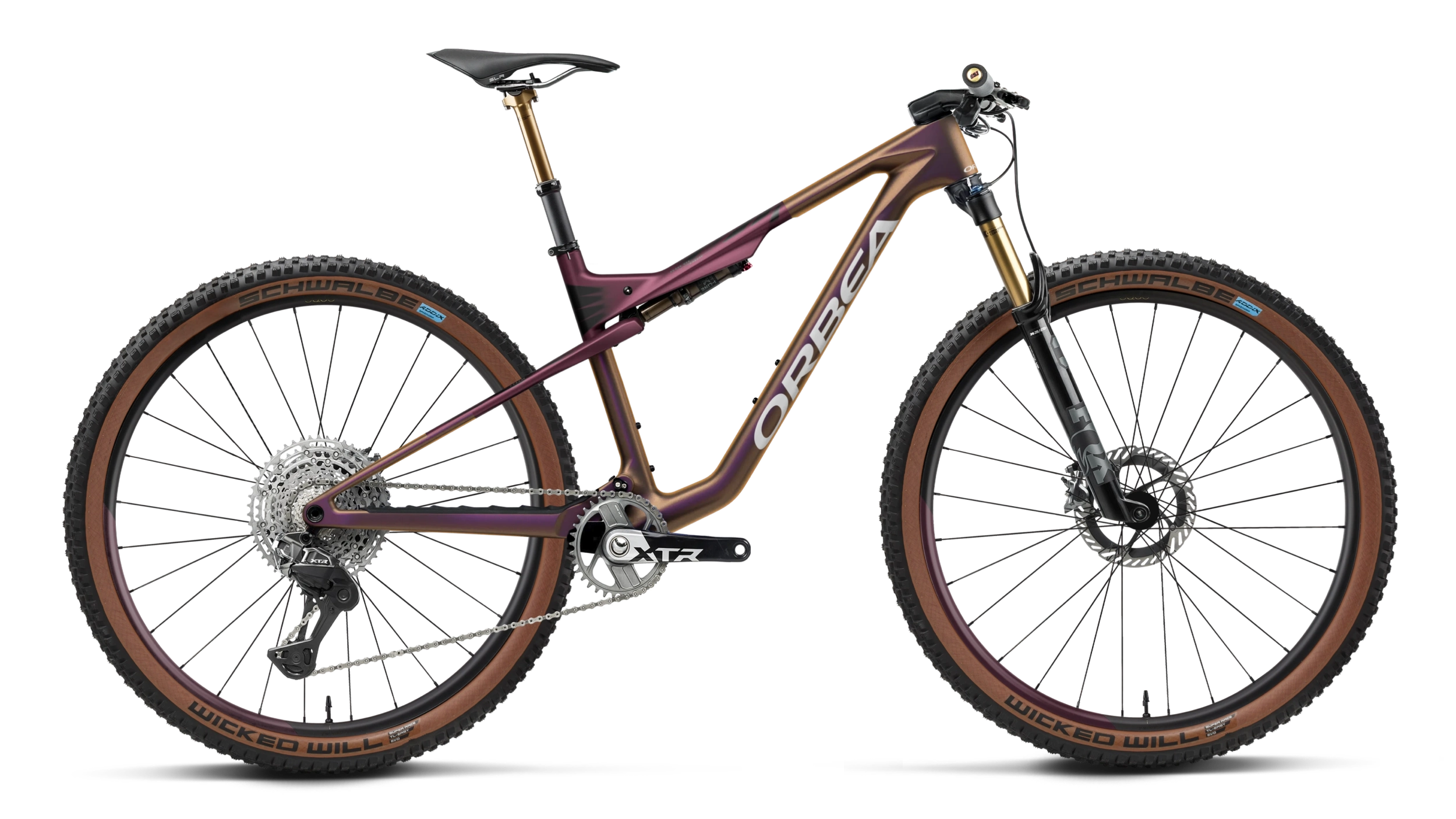 Orbea Rise Metallic Burgundy Red color bike