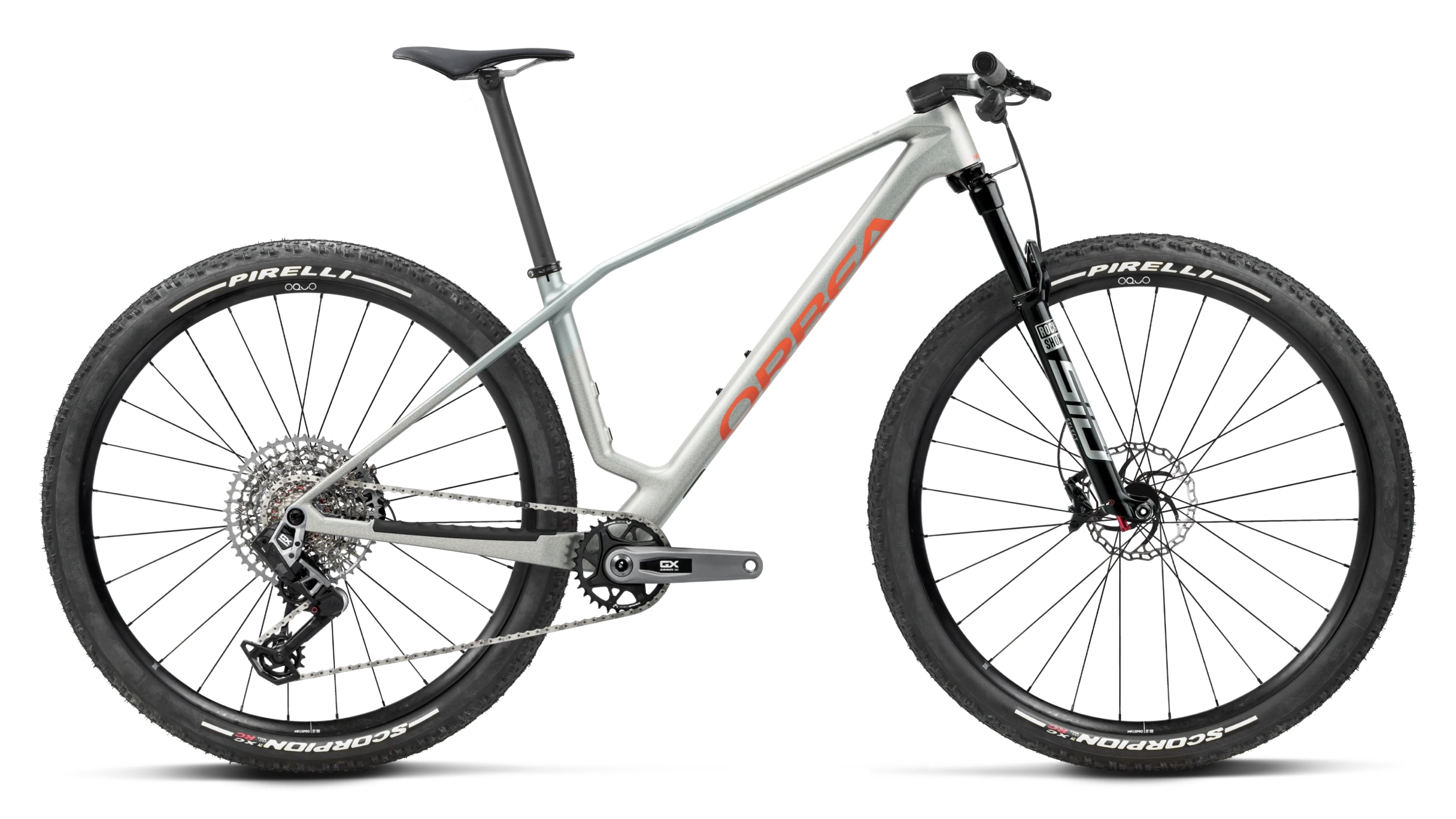 Orbea Rise Metallic Burgundy Red color bike