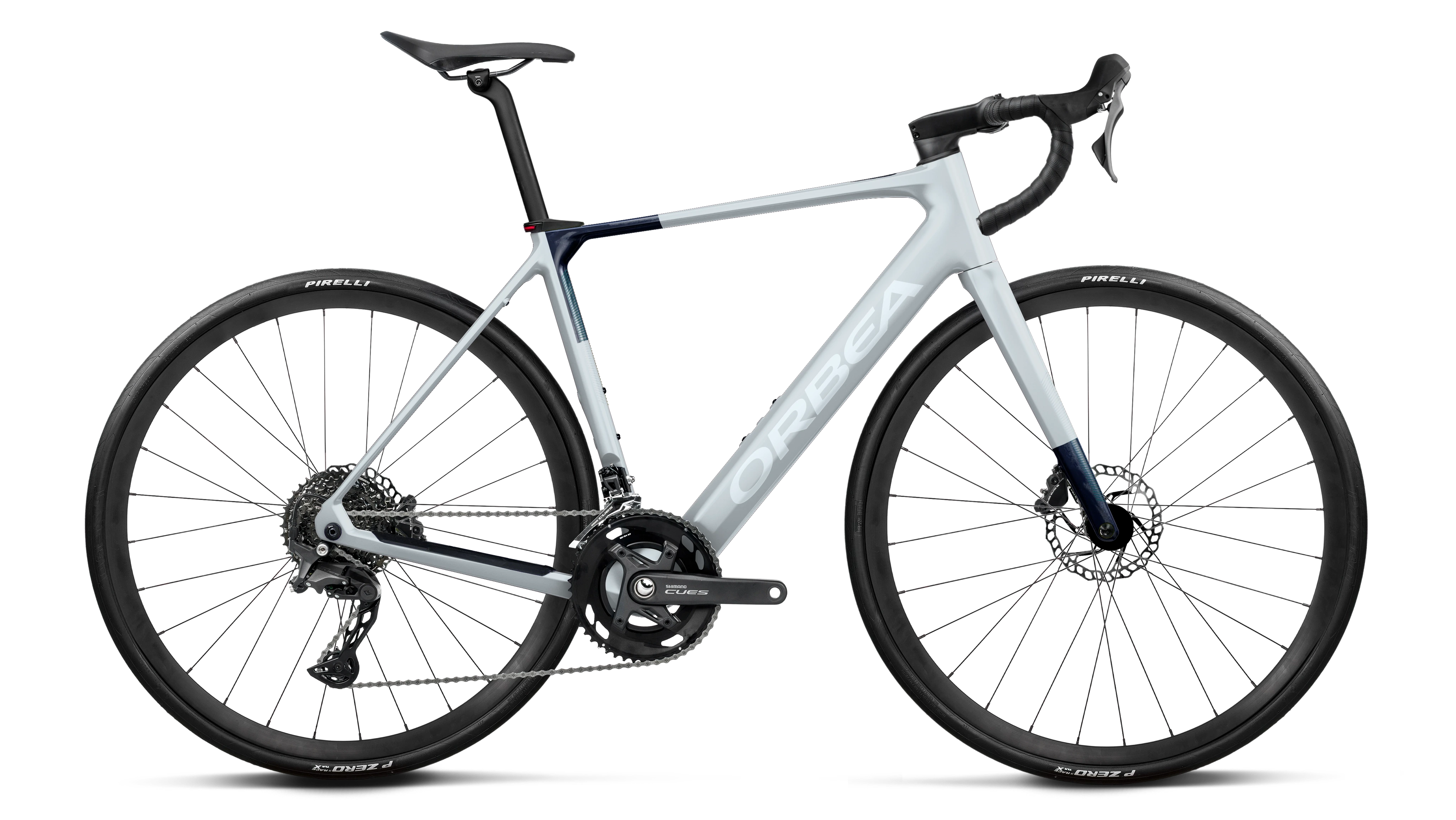 Gain M40 – Halo Silver (Matt) - Blue Carbon View (Gloss)
