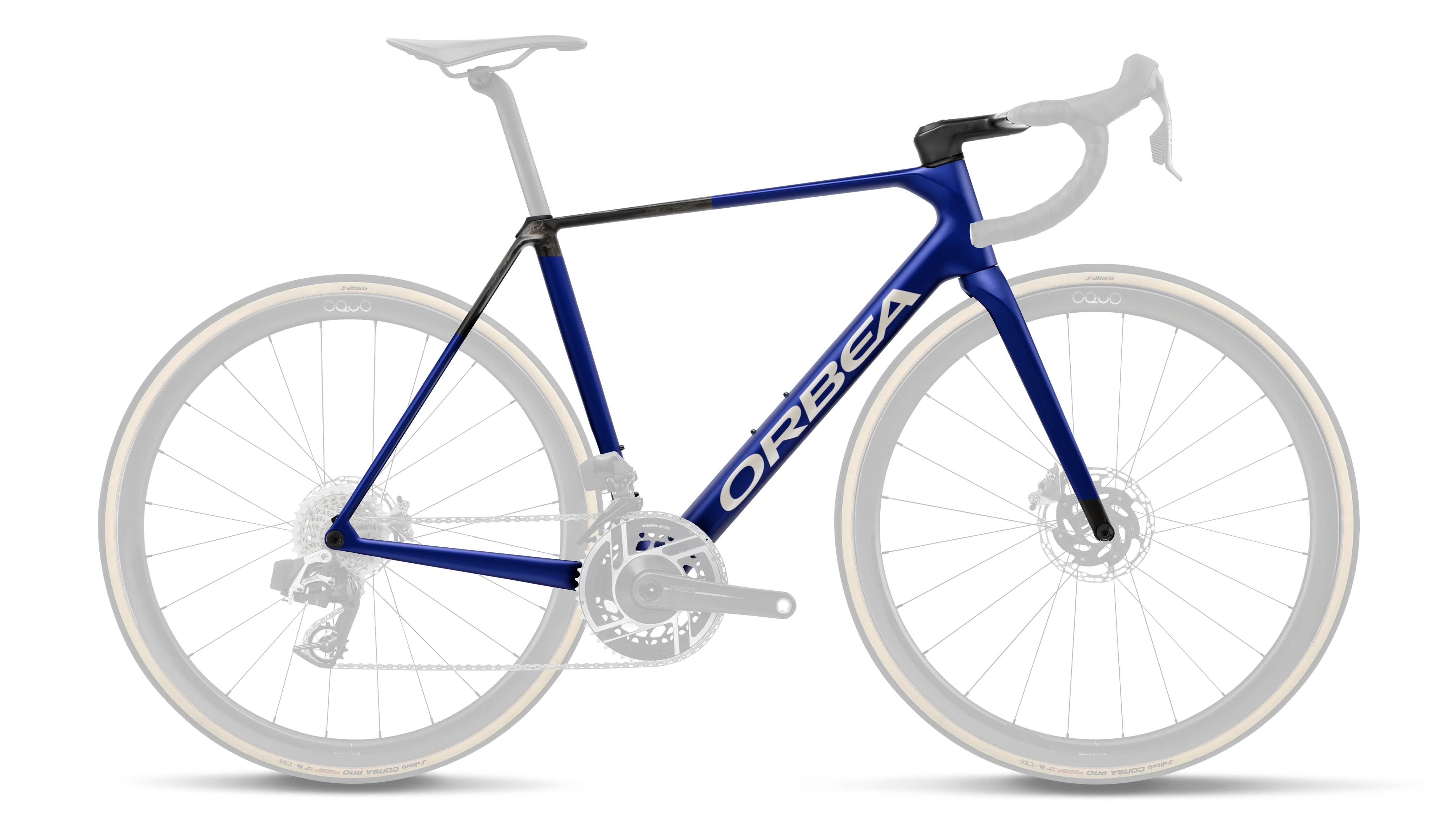 Orca OMR Frameset – Cobalt Blue - Carbon Raw (Matt)