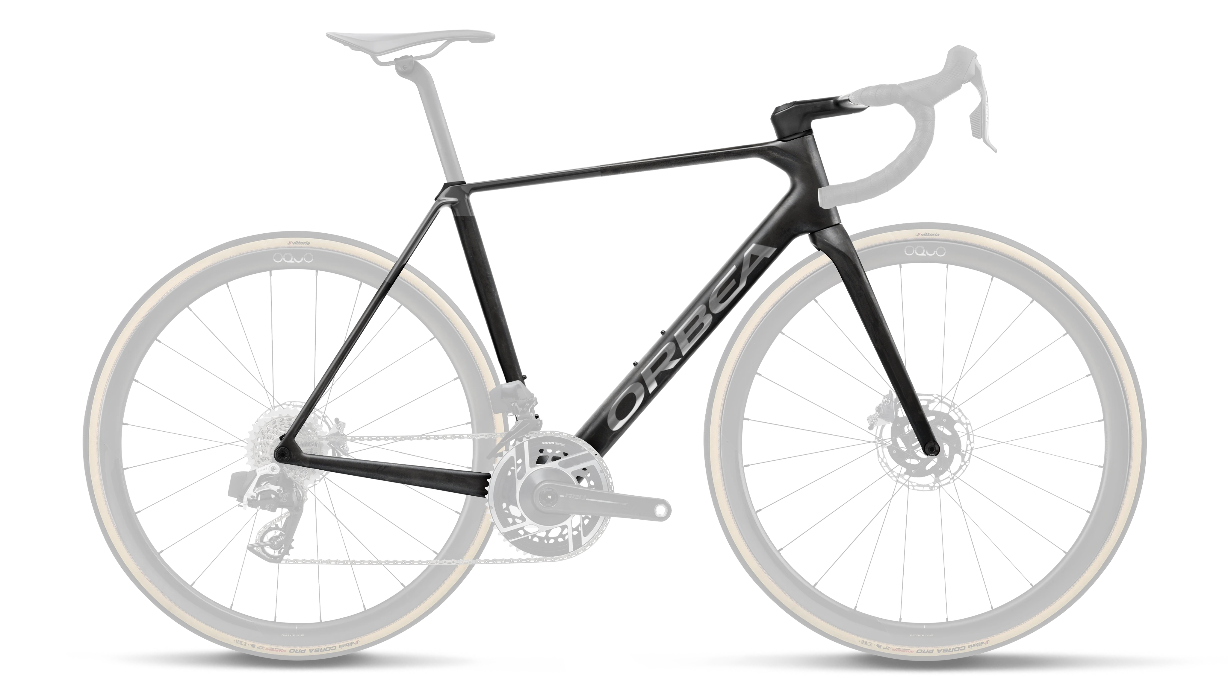 Orca OMR Frameset – Diamond Carbon View (Matt) - Titan Grey (Gloss)