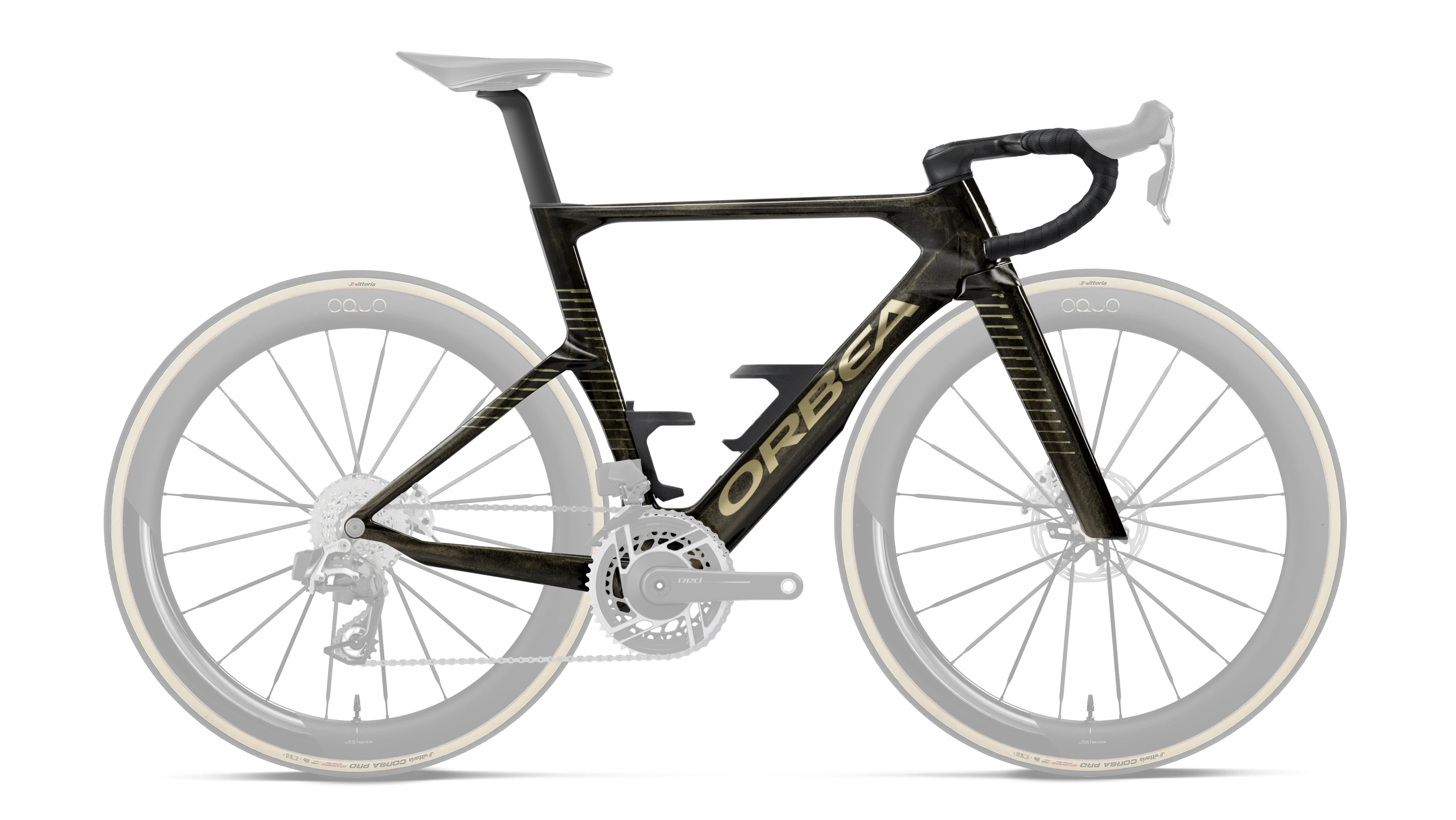 Orca Aero OMX Frameset – Magic Gold C. View - Titanium (Gloss)