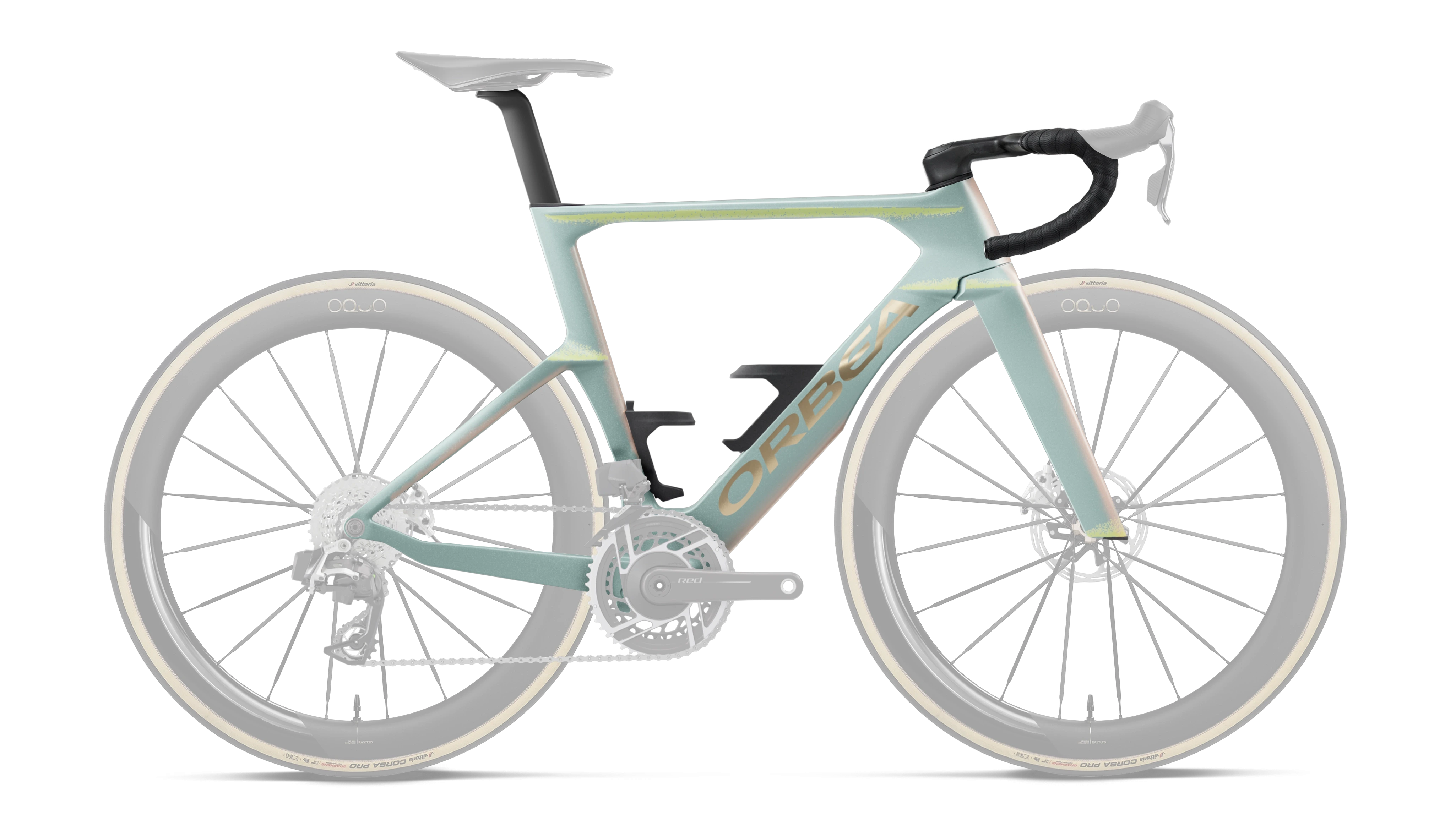 Orca Aero OMX Frameset – Frozen Concrete - Aurora Blaze (Matt)