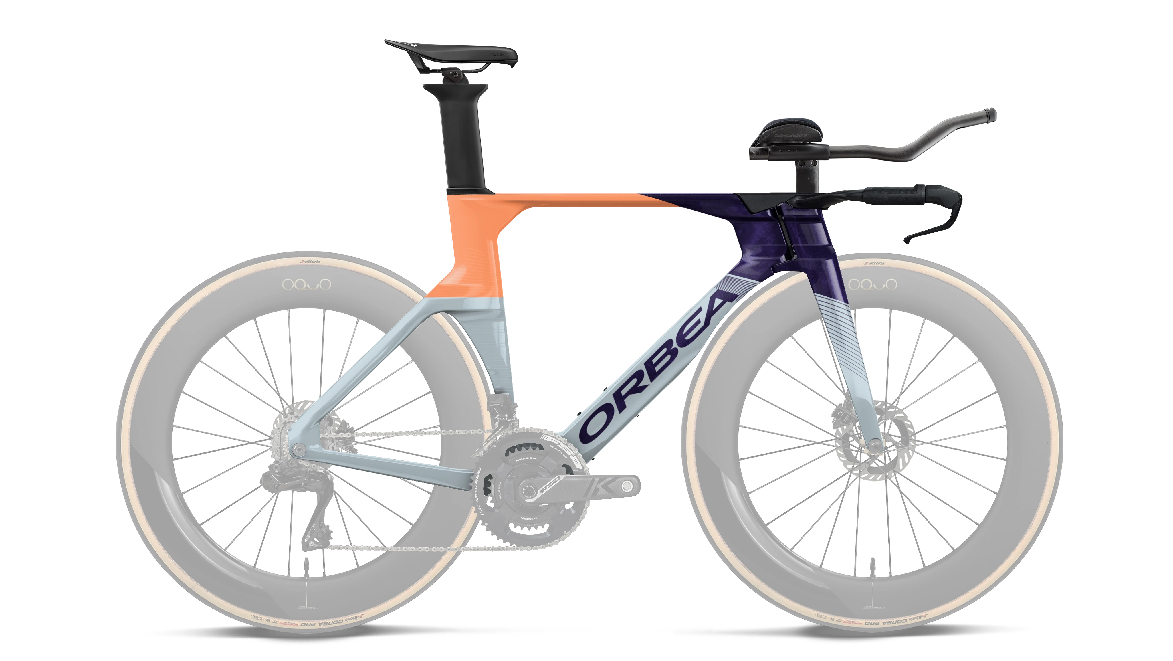 Ordu OMX Frameset – Halo Silver - Tanzanite - Orange Cloud (Gloss)