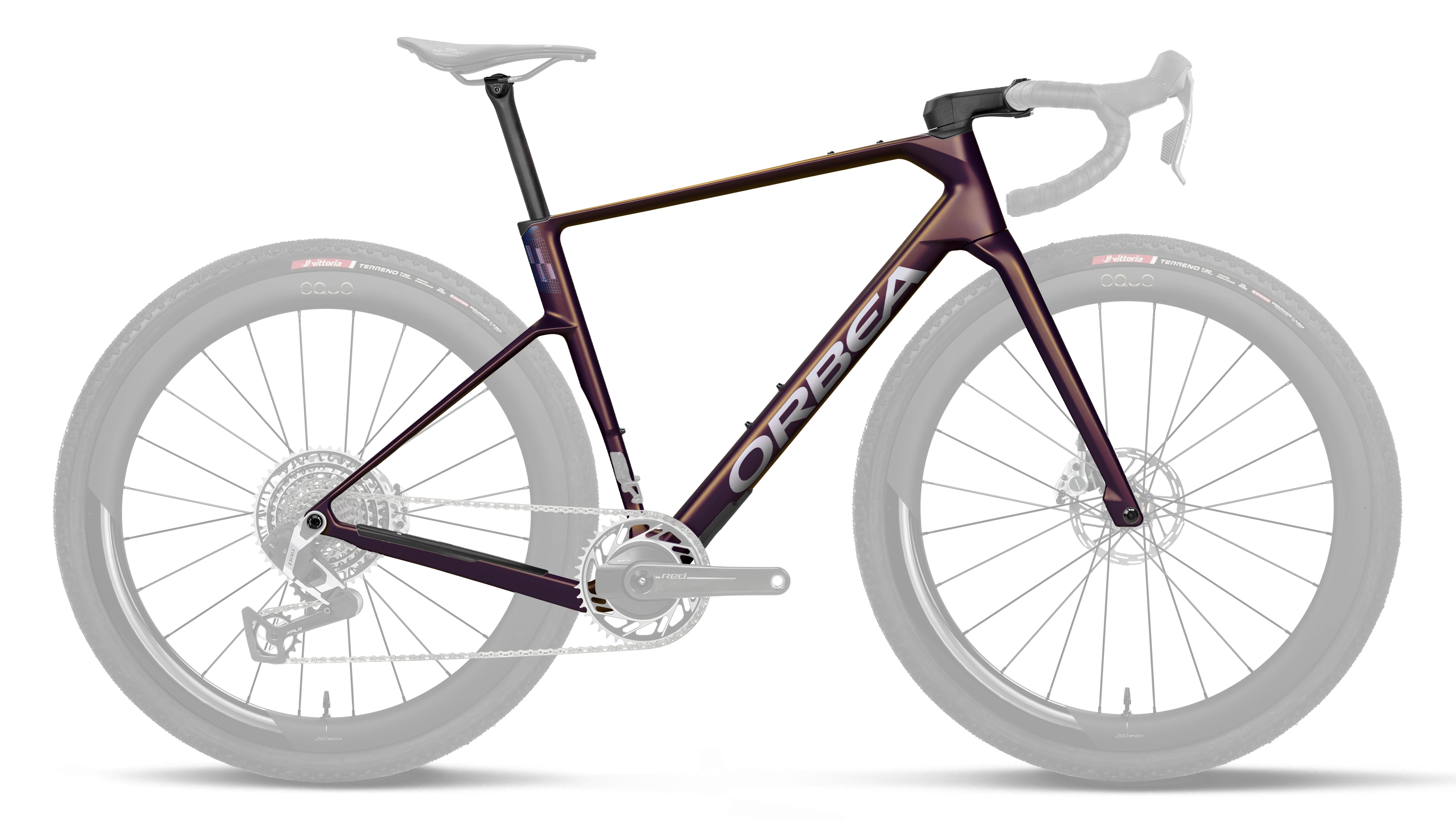 Terra Race OMX Frameset – Sunset Carbon View (Matt)