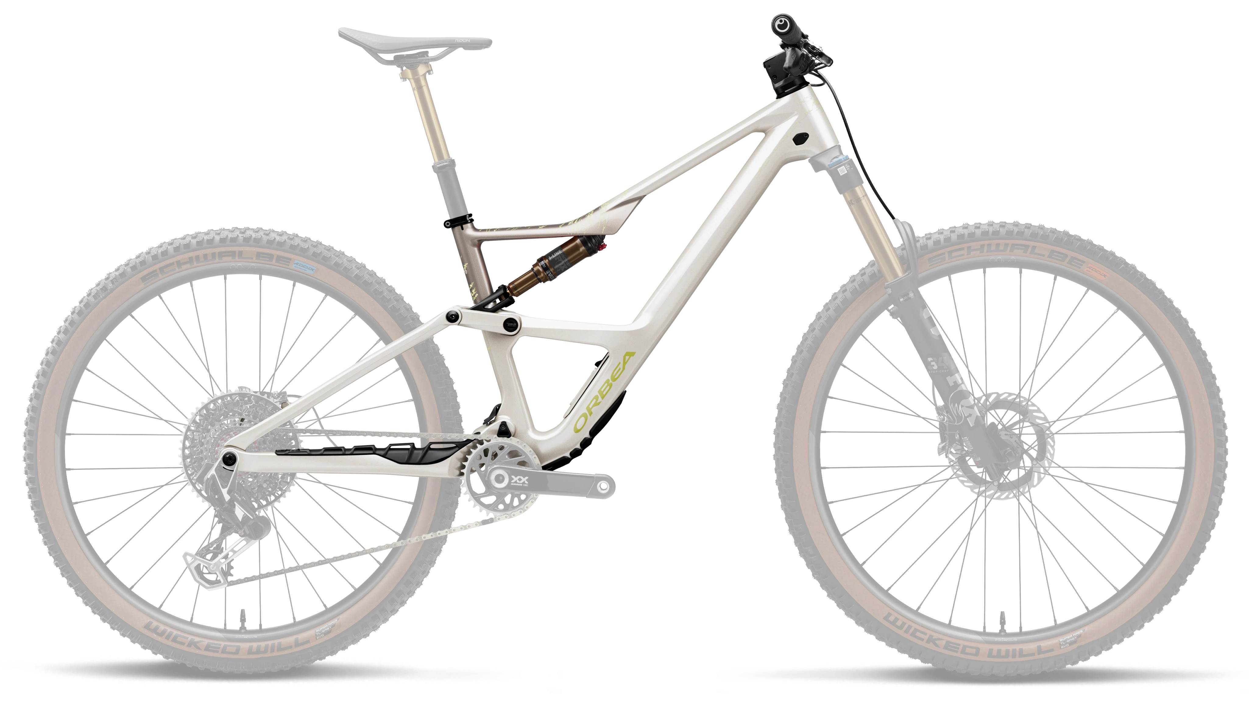 Occam OMR SL+IL R+K Frameset – Ivory White - Nickel (Gloss)
