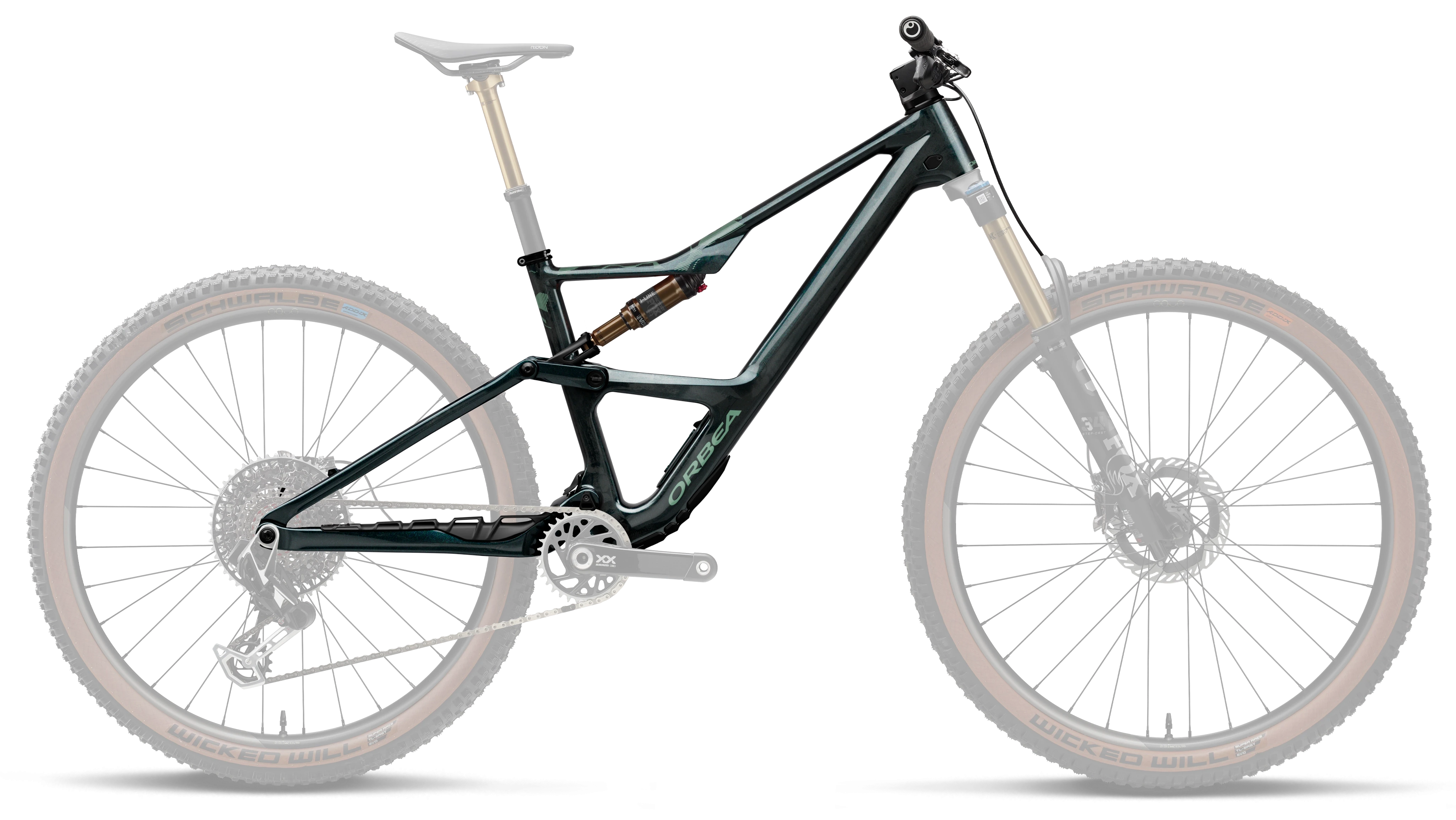 Occam OMR SL+IL R+K Frameset – Escape Green - Carbon View Gloss