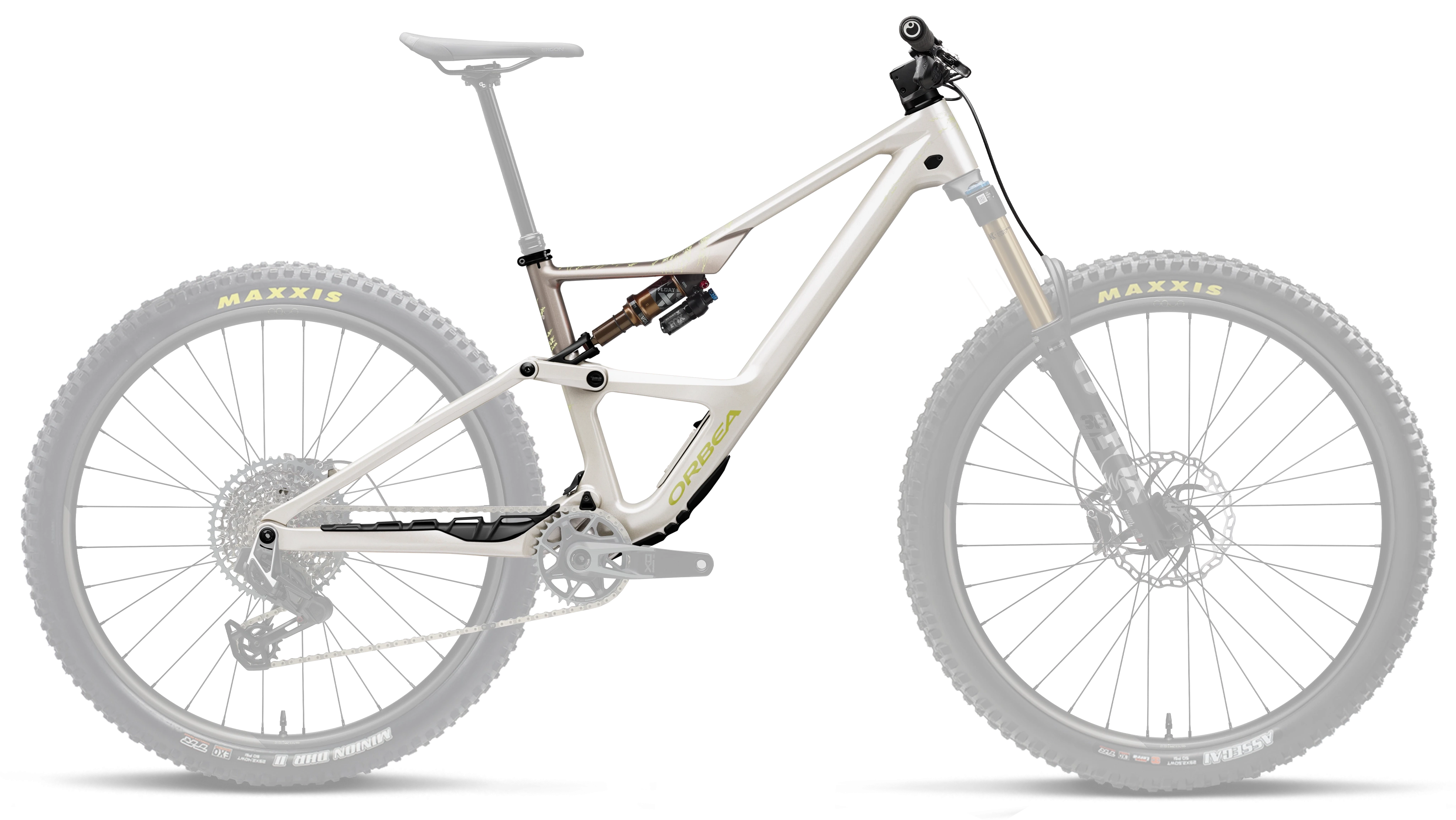 Occam OMR LT+X 2P FK Frameset – Ivory White - Nickel (Gloss)