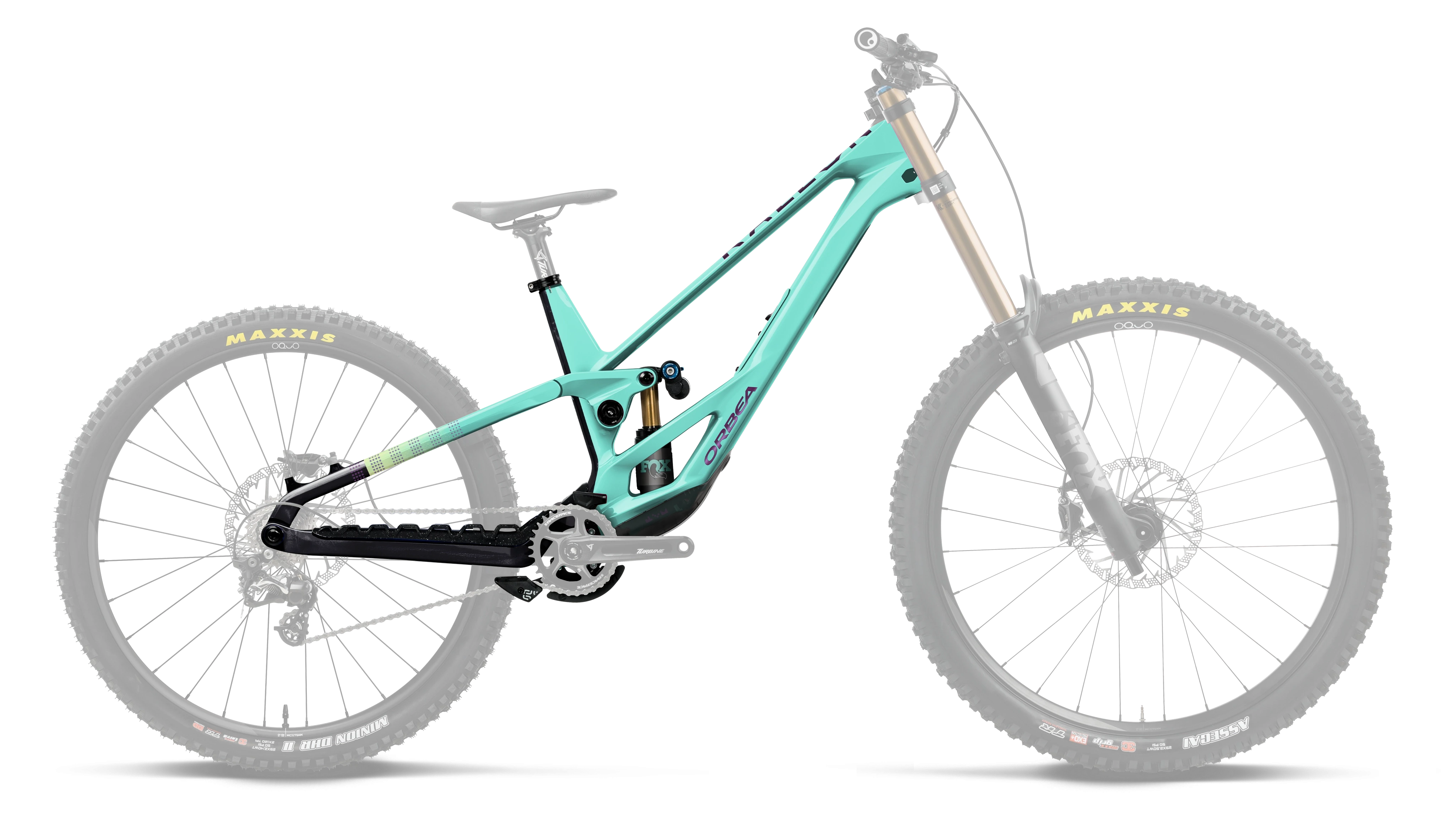 Rallon 442 DH – Aloha Green - Fantasy Purple Carbon View (Gloss)